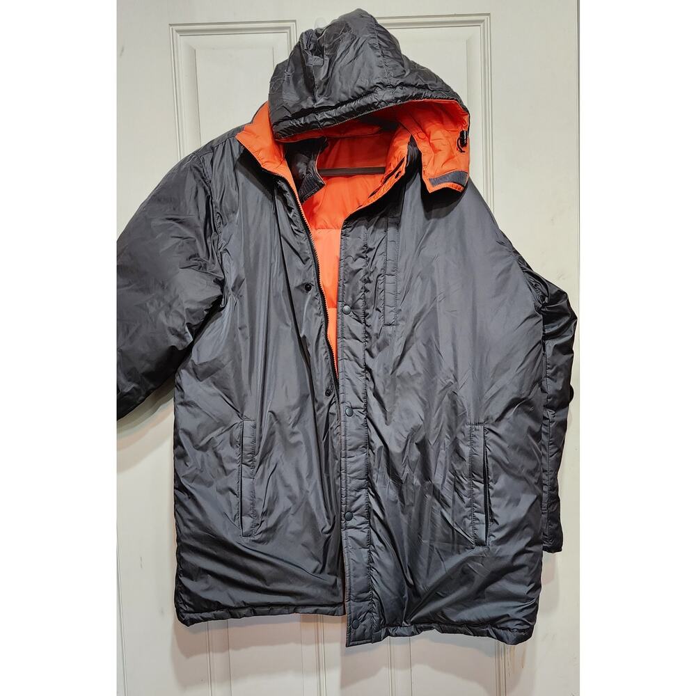 Lands End Down Filled Puffer Jacket Reversible W/… - image 2